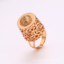 12400 High quality graceful women jewelry special design 18k gold color copper alloy finger ring